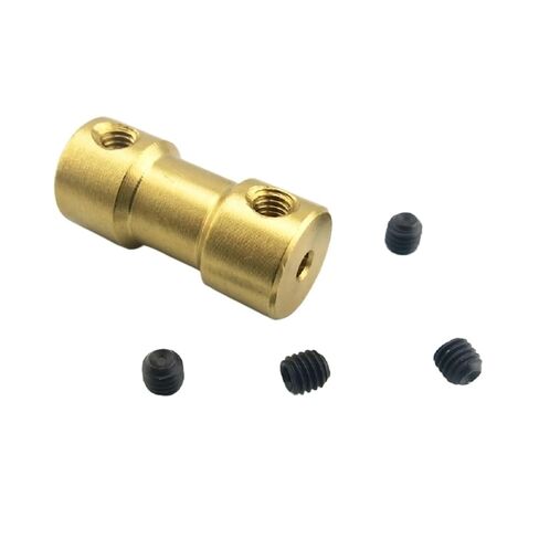 5pcs Motor Shaft Coupler 2mm 2.3mm 3mm 3.17mm 4mm 5mm 6mm Brass Motor Coupling Transmission Connector Shaft Sleeve(2.3mm to 3.17mm) in Kuwait