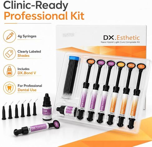 DX.Enamel الأسنان راتنجات علاج الضوء نانو الهجين ترميم الجمالية مركب الراتنج in Kuwait