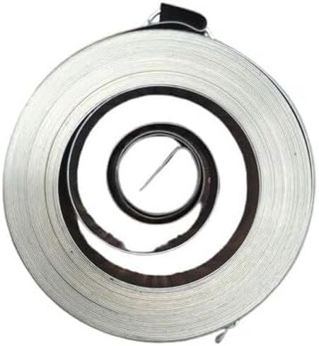 Spiral Spring, 0.25mm Thick x 8mm Wide 4200mm Long, 47mm OD, Silver Steel in Kuwait