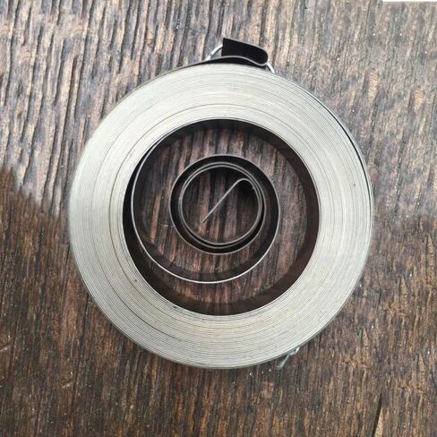 Spiral Spring, 0.25mm Thick x 8mm Wide 4200mm Long, 47mm OD, Silver Steel in Kuwait