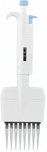 Lab Micropipette, Adjustalbe 8 12 Channel Multichannel Pipette MicroPipette All Sterile Plastic Pipette(12 Channel 5-50ul) in Kuwait