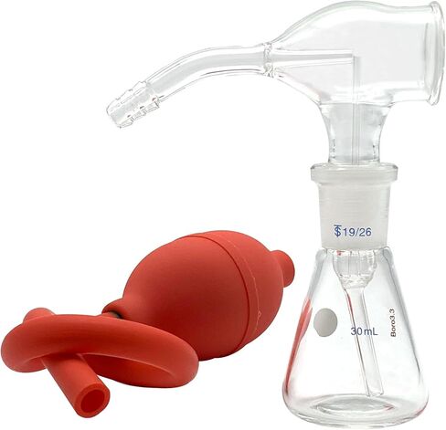 Lab Borosilicate glass TLC Chromatography Sprayer with Rubber Ball Color-Developing Spraying Bottle for Thin-Layer Chromatography Experiment (30ml) in Kuwait