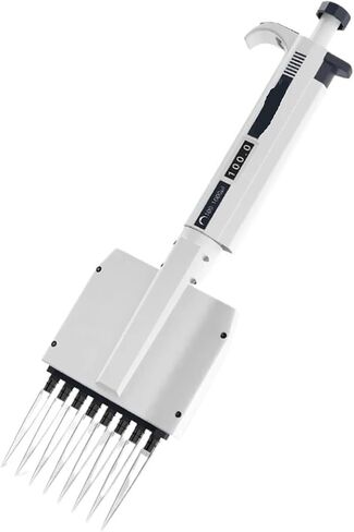 Multichannel Pipette Chemical Lab Equipment Digital Adjustable Micropipette Laboratory 8 Channels(12 Channels 50-300ul) in Kuwait