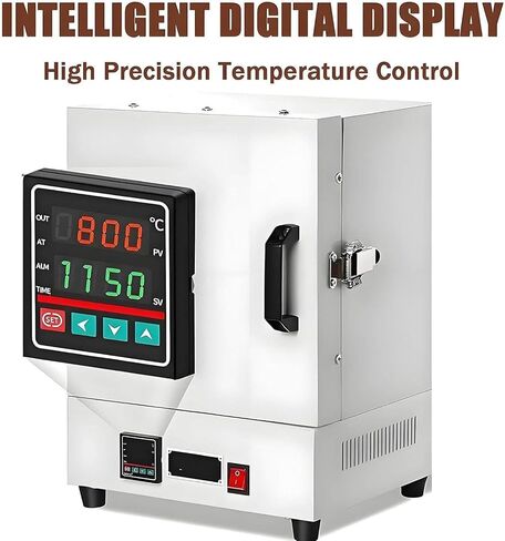 2000W Four-Sided Constant Temperature Furnace, 1150℃ Closed Laboratory Muffle Furnace, Electric Burnout Oven Kiln, Electric kiln for Jewelry Casting and Ceramic Works in Kuwait