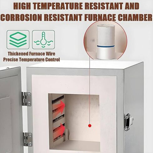 2000W Four-Sided Constant Temperature Furnace, 1150℃ Closed Laboratory Muffle Furnace, Electric Burnout Oven Kiln, Electric kiln for Jewelry Casting and Ceramic Works in Kuwait
