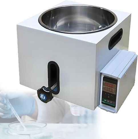5L Lift Type Lab Oil and Water Bath, High-Temperature Circulating Oil/Water Bath with Protective Lid, Heating Equipment for Chemistry 5L in Kuwait