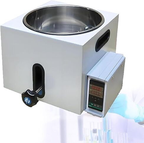 High-Temperature Circulating Oil/Water Bath, Lift Type Lab Heater with Stainless Steel Liner, LED Display, Temperature Control (RT~300℃), for Liquid Mixing 2L in Kuwait