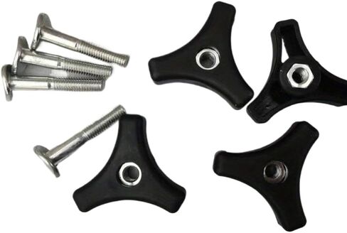 Tri Handle Knob with Screws and Nuts Compatible with Outdoor Garden Tools Strength Wear Resistant Universal Replacement in Kuwait