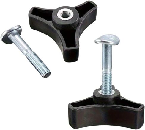 Tri Handle Knob with Screws and Nuts Compatible with Outdoor Garden Tools Strength Wear Resistant Universal Replacement in Kuwait