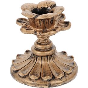 Vintage Candle Holder, 2.99x2.99x2.99in Resin Candle Holder European Style Candle Holder Home Decoration Ornaments for Weddings, Catering, Parties