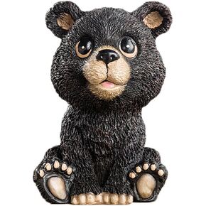 RockTrend Home Decor Desktop Accessory Lovely Animal Black Bear Shape Resin Eyeglasses Sunglasses Holder Spectacle Display Stand