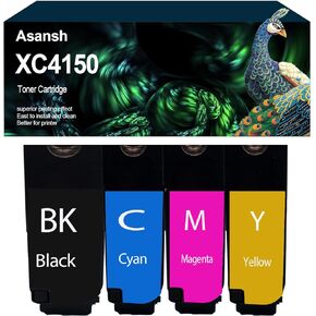 ASANSH Remanufactured 24B6720 24B6717 24B6718 24B6719 High Yield Toner Cartridge Use with XC4140 XC4150 XC4143 XC4153 Printers (4-Pack)