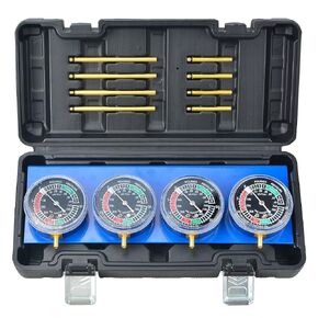 Prokomon Motorcycle Carburetor Synchronizer Tool Kit Fuel Vacuum Carb Sync Gauge Set with Rubber Hose