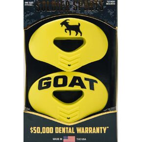 The Goat Lip Protector MOUTHGUARD 2-Pack, One Size Fits All, Wear with or Without Braces, Includes Tethers, Football, All Sports in Kuwait