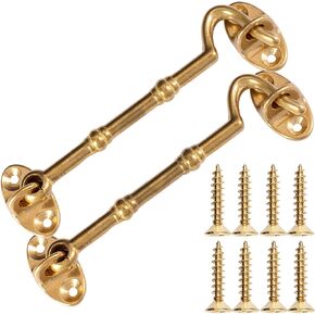 Criativo Live 5.5" Privacy Hook and Eye Latch Easy Lock for Barn Door Set of 2