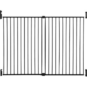 Dreambaby Broadway Extra Wide and Tall Expandable Gate with Track It Technology, Black
