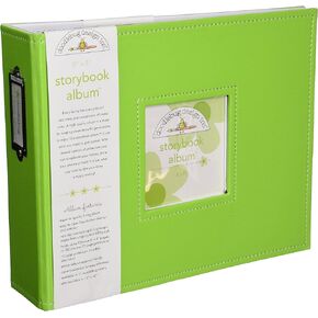 Doodlebug Design Storybook for Scrapbooking Album, 8 by 8-Inch, Limeade
