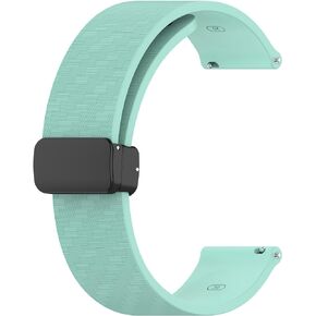 LYSMVIVI Carbon Fiber Silicone Watch Band 20mm 22mm Quick Release Magnetic Watch Band for Men Women, Magnetic Clasp Strap