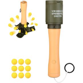 لعبة قنبلة يدوية للعبة معركة CS، مع 9 ذخيرة رغوية CS-Grenade تكتيكية ممتعة ذات تأثير طويل، ألعاب رياضية طويلة في الهواء الطلق للأعمار من 14 عامًا فما فوق والبالغين