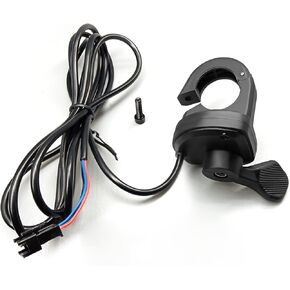 MUSELK Electric Bicycle Thumb Throttle 3 Pin Waterproof/SM Connector Electric Bike Parts and Accessories Scooter EBike