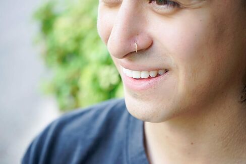20g Nose Ring 14k Gold Filled | 20 Gauge Size 6-7mm | Slightly Adjustable Piercing Hoop Jewelry 6 mm - 7 mm in Saudi Arabia