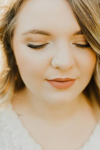 20g Nose Ring 14k Gold Filled | 20 Gauge Size 6-7mm | Slightly Adjustable Piercing Hoop Jewelry 6 mm - 7 mm in Saudi Arabia