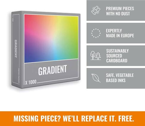 Cloudberries Pixels Puzzle, Easy 1000 Piece Puzzle for Adults, Gradient Puzzle, Jigsaw Puzzles for Grown Ups, Relaxing Puzzles, Color Gradient Puzzle in Saudi Arabia