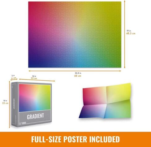 Cloudberries Pixels Puzzle, Easy 1000 Piece Puzzle for Adults, Gradient Puzzle, Jigsaw Puzzles for Grown Ups, Relaxing Puzzles, Color Gradient Puzzle in Saudi Arabia