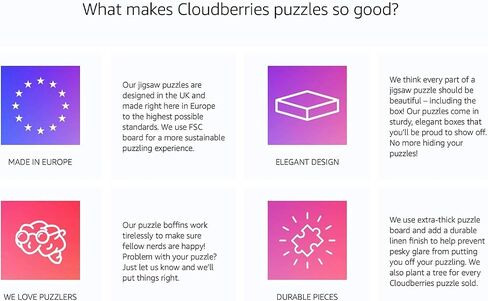Cloudberries Pixels Puzzle, Easy 1000 Piece Puzzle for Adults, Gradient Puzzle, Jigsaw Puzzles for Grown Ups, Relaxing Puzzles, Color Gradient Puzzle in Saudi Arabia