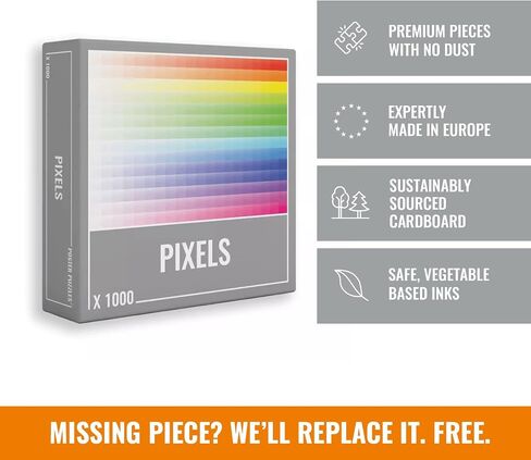 Cloudberries Pixels Puzzle, Easy 1000 Piece Puzzle for Adults, Gradient Puzzle, Jigsaw Puzzles for Grown Ups, Relaxing Puzzles, Color Gradient Puzzle in Saudi Arabia