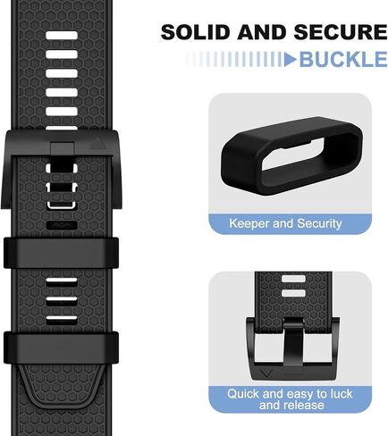 أحزمة OVERSTEP سريعة التركيب مقاس 22 مم لـ Garmin Fenix ​​5/Fenix ​​6/Fenix ​​7، حزام بديل من السيليكون الناعم متوافق مع Garmin Forerunner 935/945/955/Approach S60/S62 in Kuwait