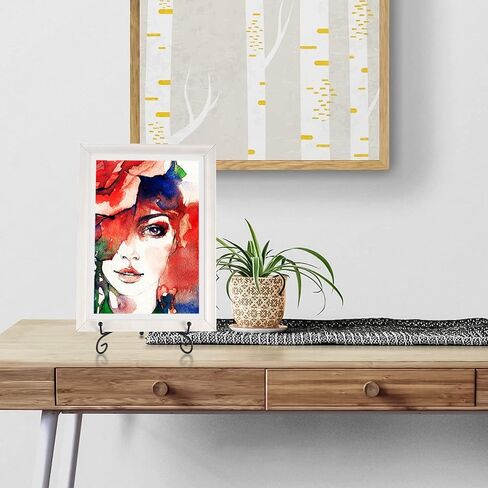 3 قطع حامل لوحة مقاس 8 بوصة للعرض، حامل لوحة حديد أسود مضاد للانزلاق لحوامل العرض، حامل إطار الصورة، حامل عرض لوحة مزخرفة للوحة الصور الفوتوغرافية، لوحات فنية in Kuwait