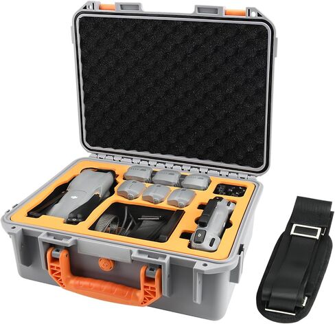 حافظة صلبة من YETEETH لجهاز DJI Air 3، حقيبة حمل مقاومة للماء للضغط لملحقات DJI Air 3 - تناسب أحدث DJI RC 2/RC-N2 (رمادي) in Saudi Arabia