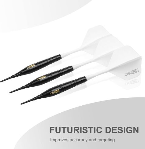 CyeeLife 18g Soft Tip Darts with Carry case and 30 Extra Points,Professional Plastic Darts Set,Multiple colors available in Saudi Arabia