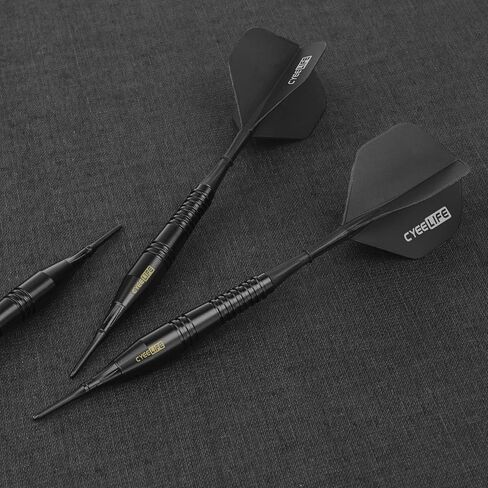 CyeeLife 18g Soft Tip Darts with Carry case and 30 Extra Points,Professional Plastic Darts Set,Multiple colors available in Saudi Arabia