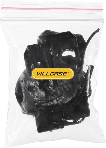VILLCASE 4 قطع مشابك زعانف لوح ركوب الأمواج، مشبك زعانف مستجمعات المياه، لوح مجداف لوح ركوب الأمواج، مشبك ذيل لوح ركوب الأمواج، ملحقات لوح ركوب الأمواج للشاطئ في الهواء الطلق، 4.3 × 1.3 × 1 سم (أسود) in Saudi Arabia