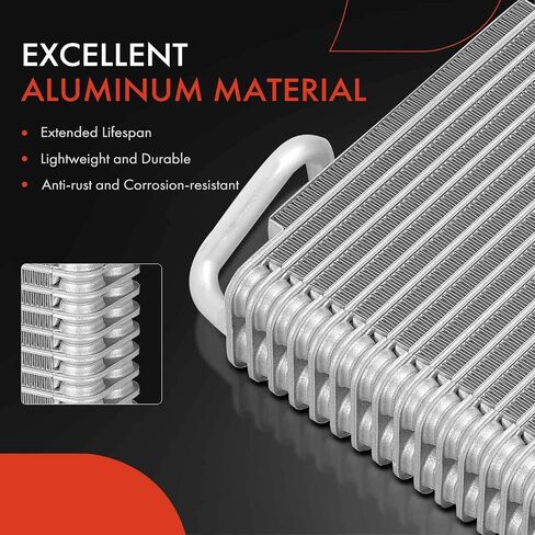 قلب مبخر A-Premium A/C متوافق مع مرسيدس بنز C230، E-Class E280 E300 E320 E350 E500 E550 E55/E63 AMG، S-Class S350 S550 S600 S63/S65 AMG، CL-Class والمزيد، مع لوحة الضغط in Saudi Arabia