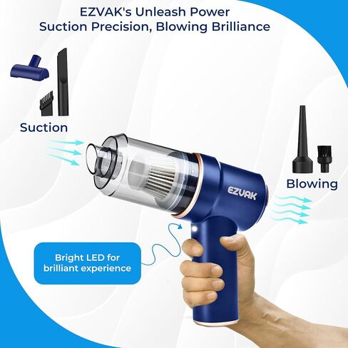 Cordless Handheld Car Vacuum Cleaner (Black) in Saudi Arabia