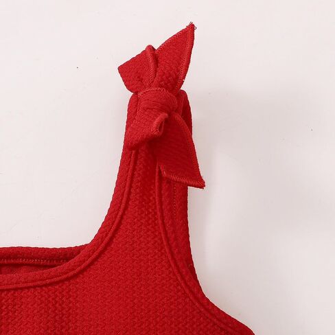 ROMPERINBOX Girls Tank Tops 8-12 Years 3 Pack Tween Girl Knot Shoulder Textured Crop Tank Top in Saudi Arabia