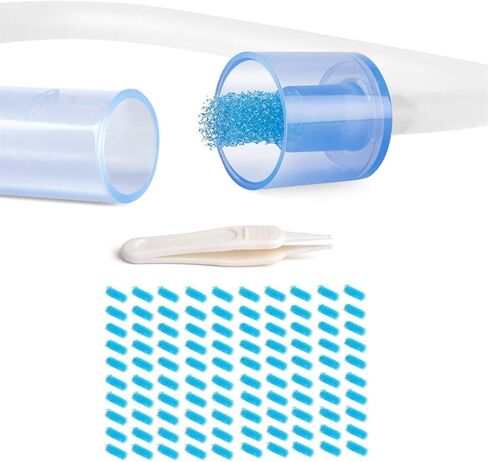 100 عبوة من شفاط الأنف مناسبة لنوزفريدا، شفاط الأنف للنظافة، خالية من مادة البيسفينول والفثالات واللاتكس in Kuwait