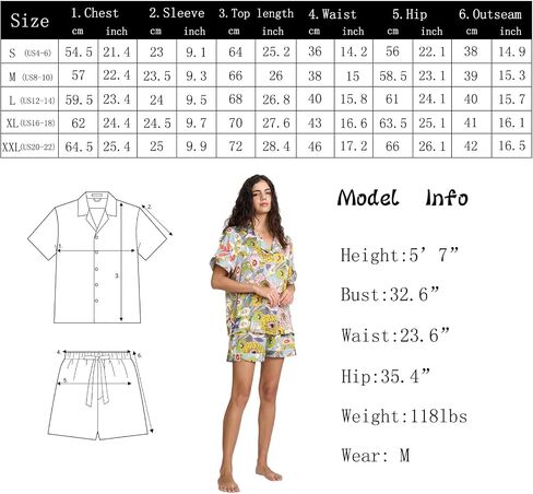 Womens Silk Satin Shorts Pajamas Set Button Down 2 Piece Pjs Short Sleeve Oversized Sleepwear with Pockets in Saudi Arabia