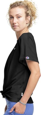 بلوفر نسائي من Champion بشعار Activewear وردي L in Saudi Arabia