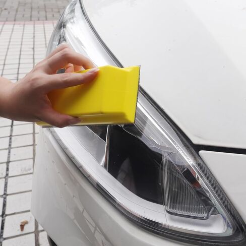 مجموعة قوالب الصنفرة اليدوية المكونة من 9 قطع، مجموعة متنوعة من الأشكال المحدبة والمقعرة بتفاصيل خطاف وحلقة للخشب وإصلاح هياكل السيارات والطلاء والأعمال الخشبية والأثاث، باللون الأصفر in Kuwait