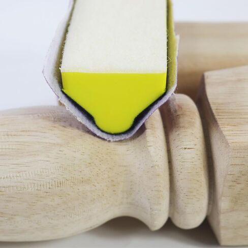 مجموعة قوالب الصنفرة اليدوية المكونة من 9 قطع، مجموعة متنوعة من الأشكال المحدبة والمقعرة بتفاصيل خطاف وحلقة للخشب وإصلاح هياكل السيارات والطلاء والأعمال الخشبية والأثاث، باللون الأصفر in Kuwait