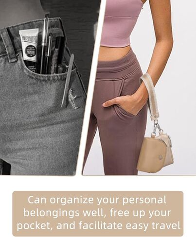 WESTBRONCO Wristlet Wallets for Women Dual Pouch Wristlet Detachable Mini Zip Around Coin Purse Keychain Wallet Double Pocket Wrist Wallet Mini Purse in Saudi Arabia