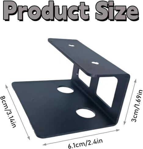Under Desk Laptop Holder Mount with Screw,Under Desk Laptop Mount Bracket,Add On Under Table Laptop/Keyboard Storage（3 Pcs ） in Kuwait