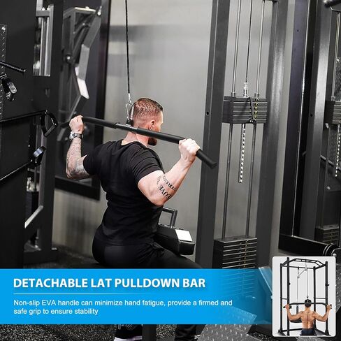 Cable Pulley System Home Gym, Fitness Gym Equipment for Home with Handle Triceps Rope Lat Pull Down Bar, Weight Pulley System Exercise for Biceps Tricep Arm Shoulder Back in Saudi Arabia