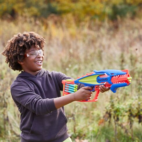 NERF DinoSquad Terrodak، 4 تفجيرات، تخزين، 12 مسدس إسفنجي لرمي السهام، ألعاب ديناصورات للأطفال في الهواء الطلق in Saudi Arabia