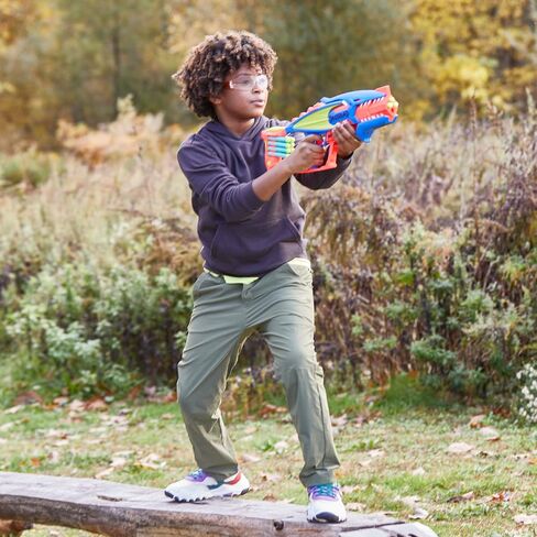 NERF DinoSquad Terrodak، 4 تفجيرات، تخزين، 12 مسدس إسفنجي لرمي السهام، ألعاب ديناصورات للأطفال في الهواء الطلق in Saudi Arabia