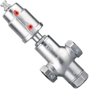 DN32 3 Way Pneumatic Actuator Angle Seat Valve - Normally Closed Stainless Steel Relief Valve for Water Applications(Single Acting) in Saudi Arabia